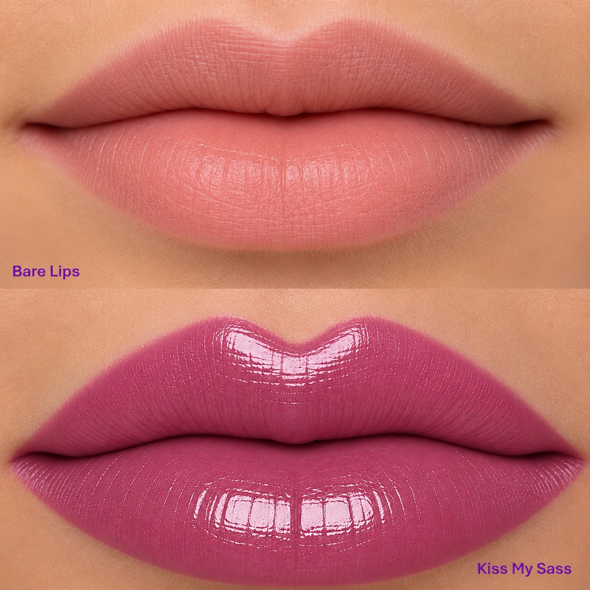 Kiss My Sass LipSense Before After