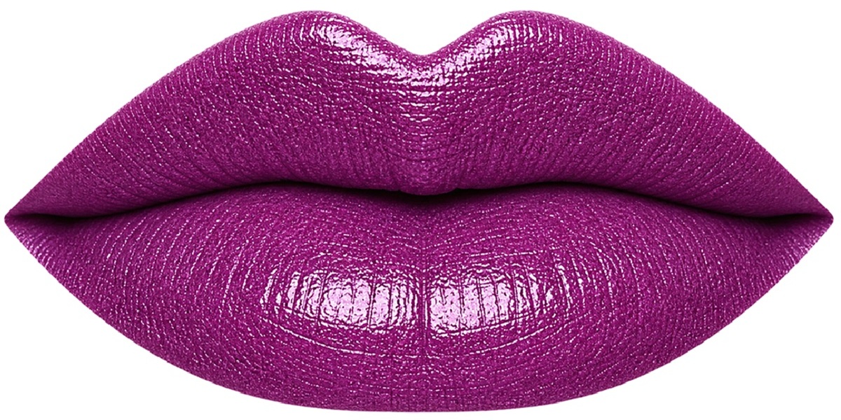 Peacock Pearl LipSense is a soft berry lip color with blue and violet glitter