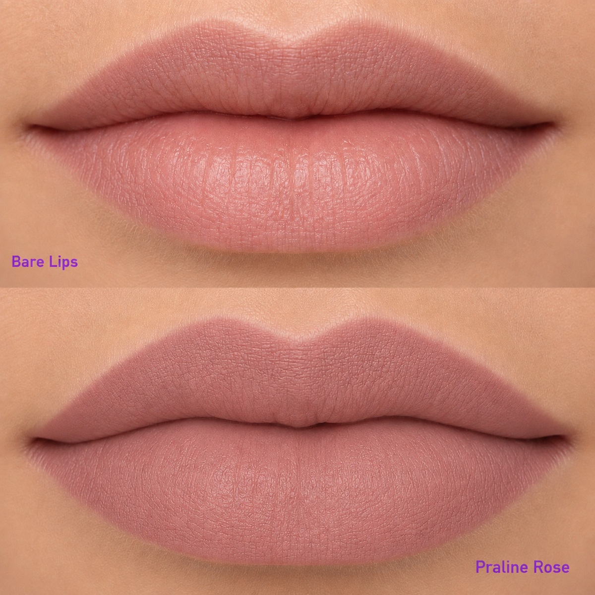 Praline Rose Cream LipSense Before After