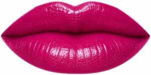 Lips wearing Purple Reign LipSense in a vibrant berry-purple shade with glossy finish