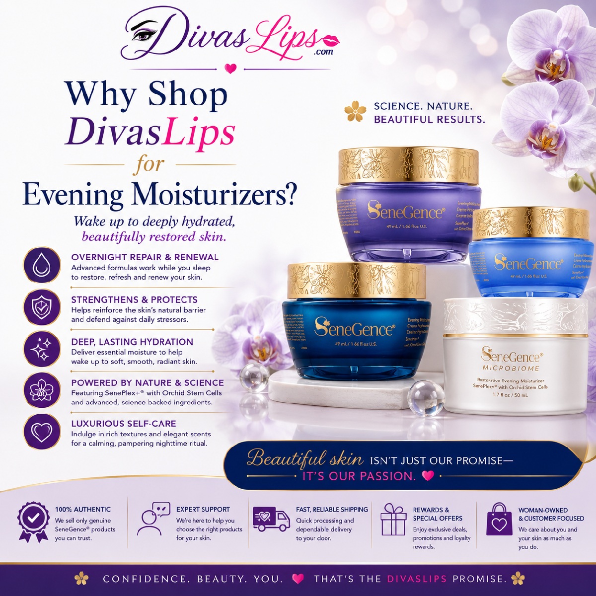 SeneGence Evening Moisturizers Why