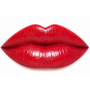 Glazed Cherry Glowify Sheer Silk Lip Oil on lips