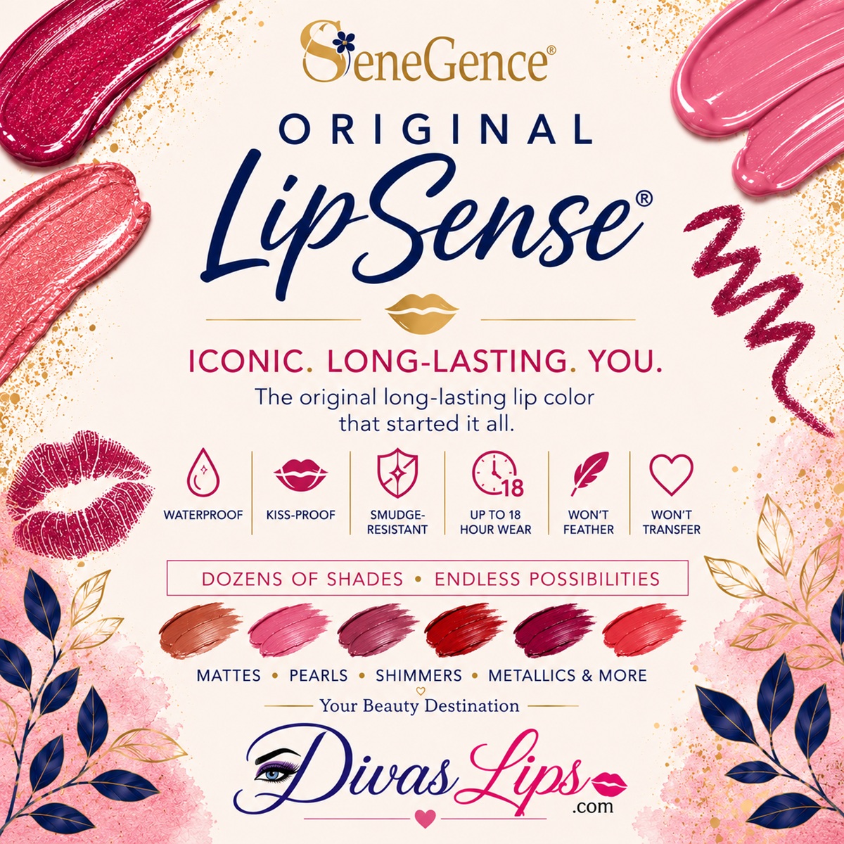 Original LipSense long-lasting lip color collection at DivasLips