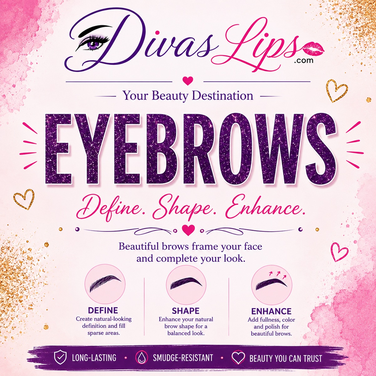 SeneGence eyebrow products for defining, shaping and enhancing brows at DivasLips