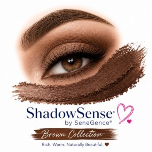 Brown ShadowSense eye shadow look by SeneGence