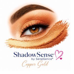 Copper Gold ShadowSense® eye shadow look with radiant copper and golden shades
