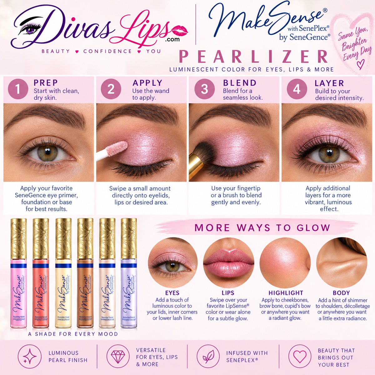 How to use SeneGence MakeSense Pearlizer