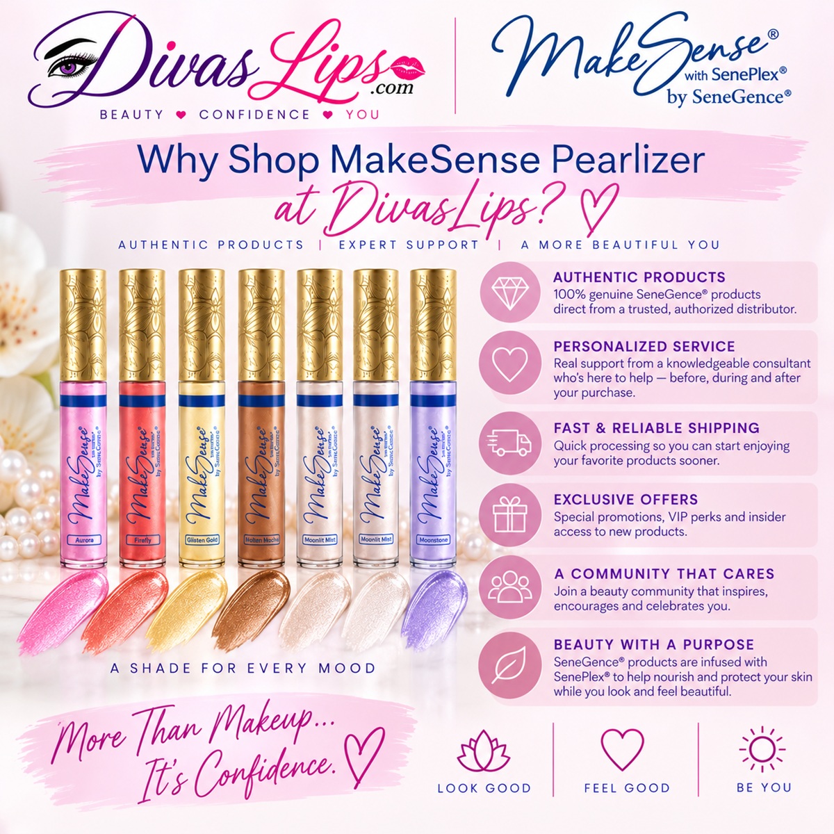 Why buy SeneGence MakeSense Pearlizer from DivasLips