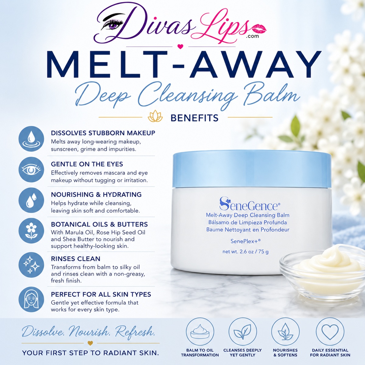 Benefits of Melt-Away Deep Cleansing Balm