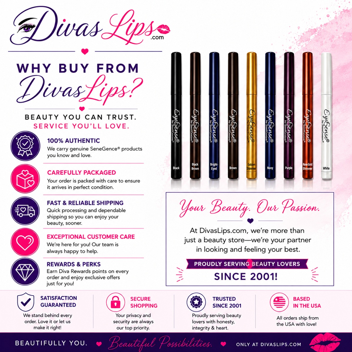 Why buy EyeSense Eye Liner Pencil from DivasLips