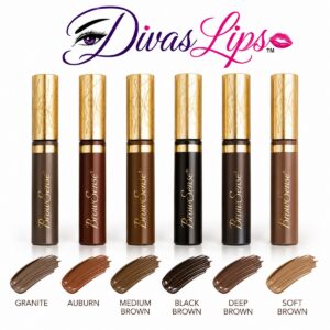 SeneGence BrowSense eyebrow building cream in six shades with color swatches