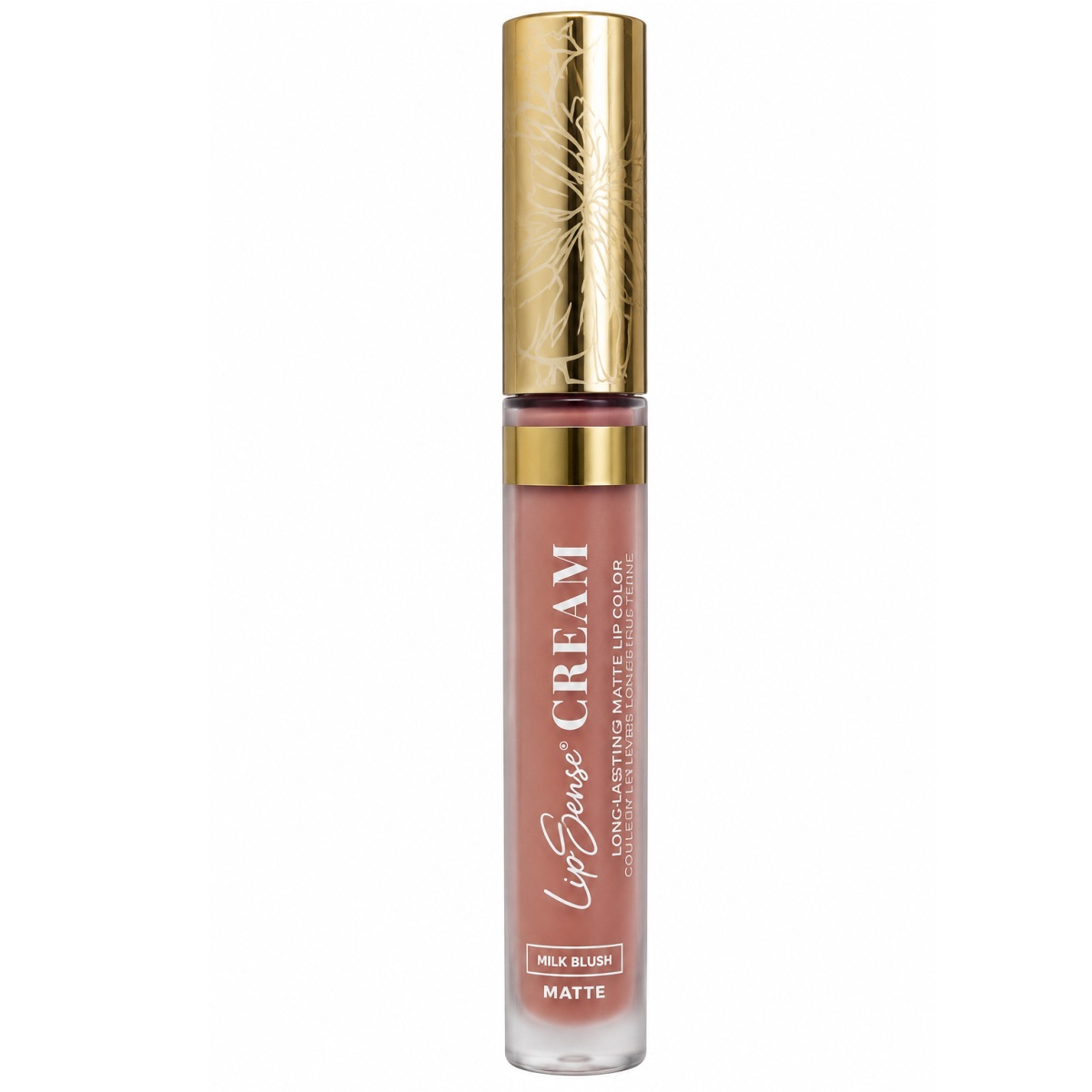 Milk Blush LipSense Cream SeneGence lip color bottle with decorative gold cap