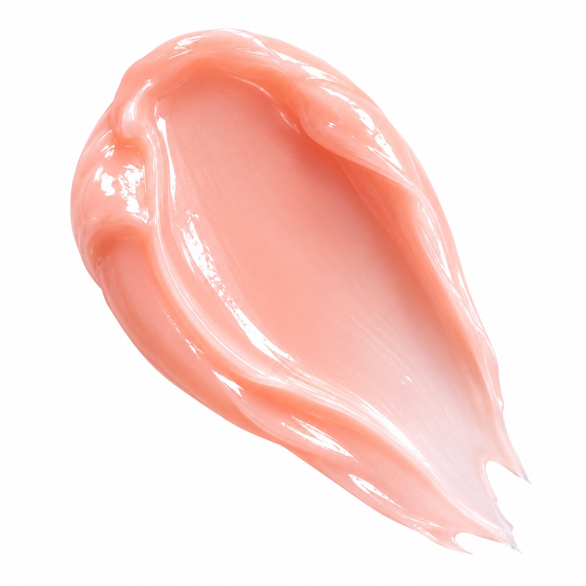 SeneGence Overnight Lip Mask glossy peach-pink lip treatment texture swatch